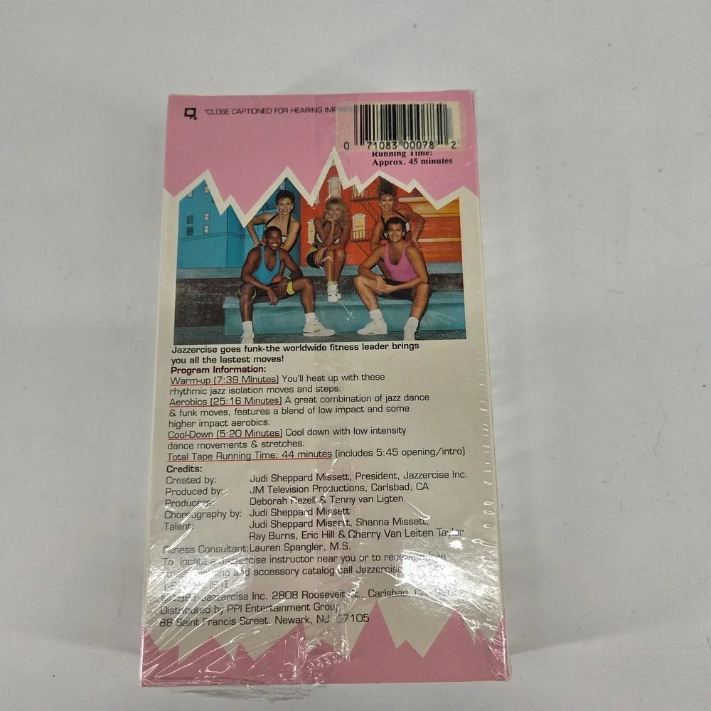The Jazzercise Funk Workout VHS 1991 Judi Sheppard Missett Shanna Missett Retro - Picture 3 of 3